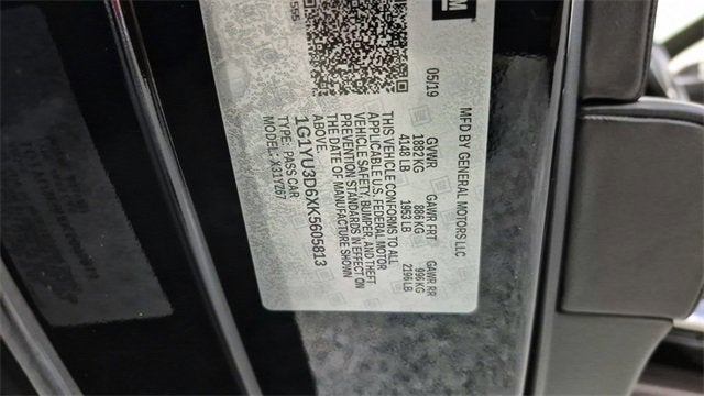 2019 Chevrolet Corvette Z06 Z06 3LZ