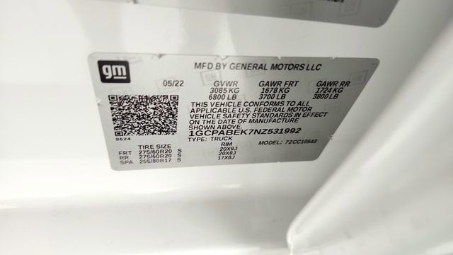 2022 Chevrolet Silverado 1500 Custom