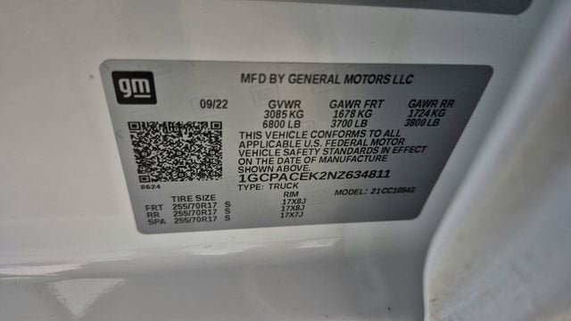 2022 Chevrolet Silverado 1500 LT