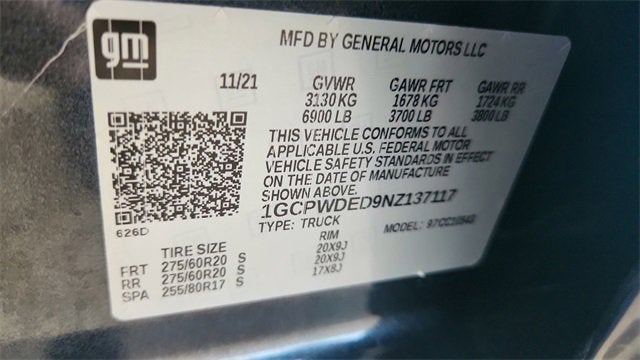 2022 Chevrolet Silverado 1500 LTD RST