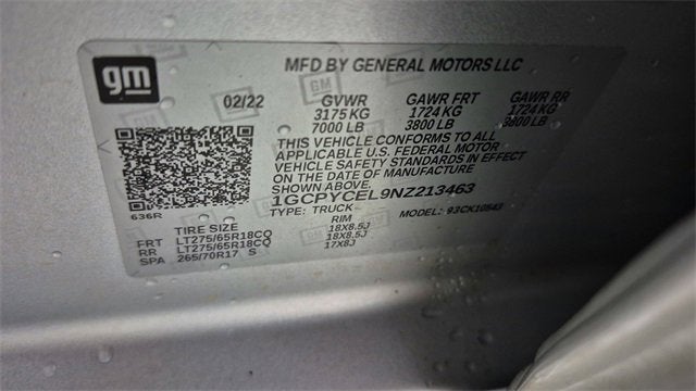 2022 Chevrolet Silverado 1500 LTD Custom Trail Boss