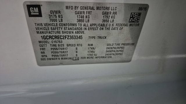 2015 Chevrolet Silverado 1500 LT