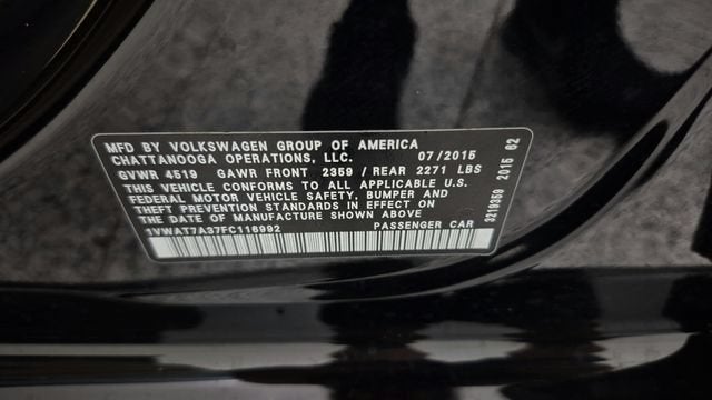 2015 Volkswagen Passat 1.8T S