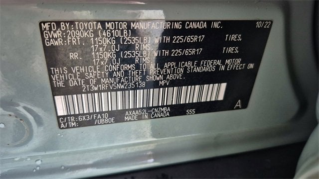 2022 Toyota RAV4 XLE