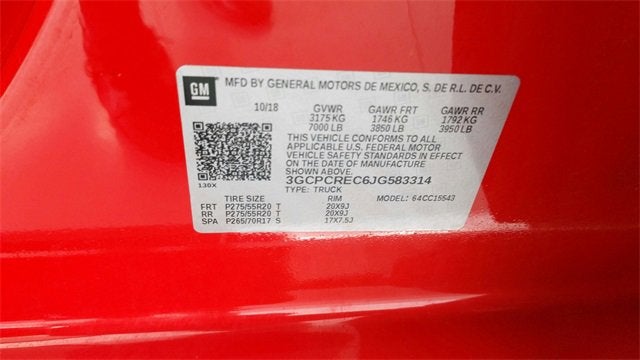 2018 Chevrolet Silverado 1500 LT