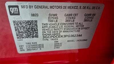 2023 Chevrolet Silverado 1500 Custom Trail Boss