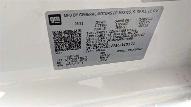 2021 Chevrolet Silverado 1500 Custom Trail Boss