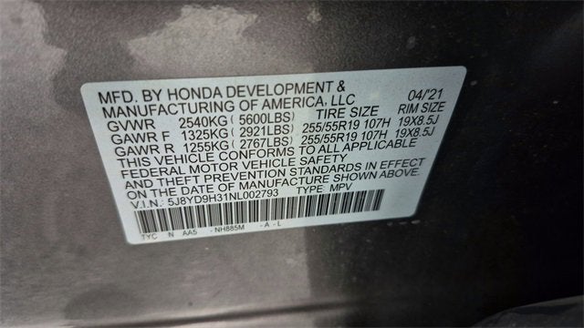 2022 Acura MDX Standard