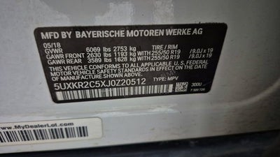 2018 BMW X5 sDrive35i