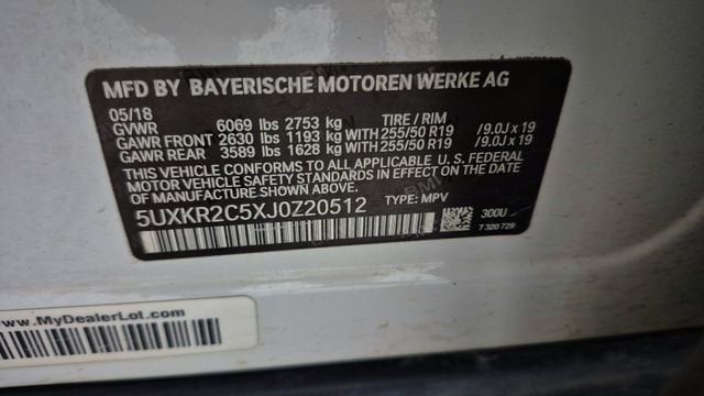 2018 BMW X5 sDrive35i
