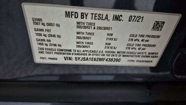 2021 Tesla Model S Plaid