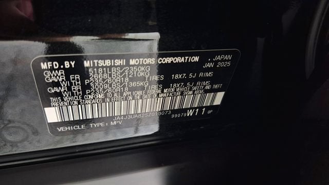 2025 Mitsubishi Outlander ES 2.5 2WD
