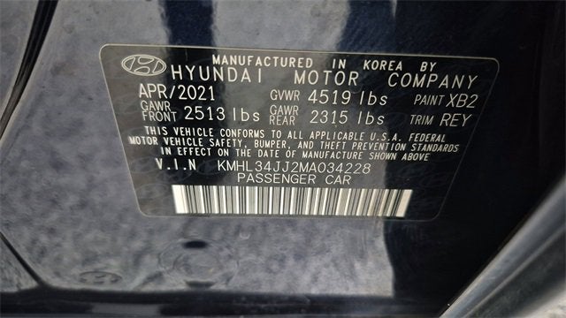 2021 Hyundai Sonata SEL