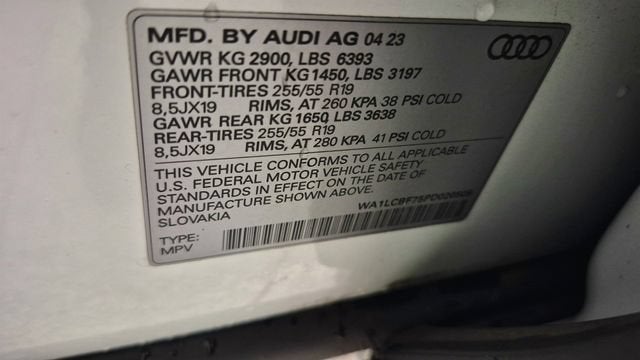 2023 Audi Q7 Premium Plus 45 TFSI quattro Tiptronic