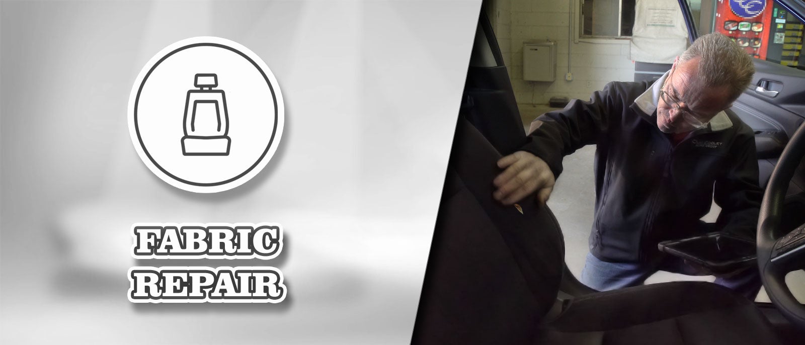 Fabric Repair at Clay Cooley Chevrolet of Irving in Irving TX